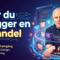 Texten "Hur du bygger en ehandel" med experten Filip Blomqvist Bolin illustrarad på högersidan