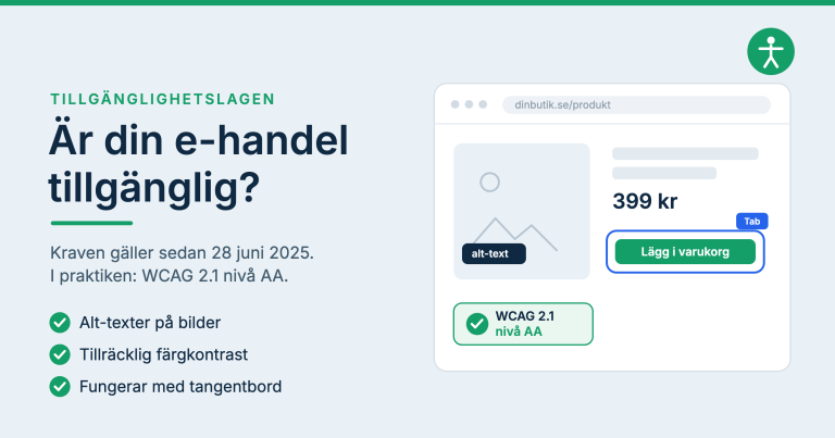 Tillgänglighetslagen gäller redan, så gör du din e-handel tillgänglig