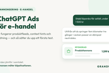 ChatGPT ads för ehandel